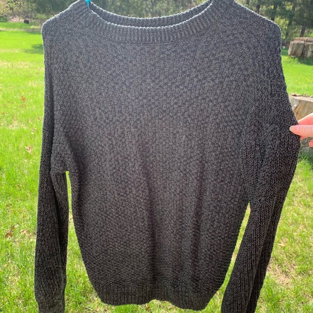 Grey Knit Sweater - XS